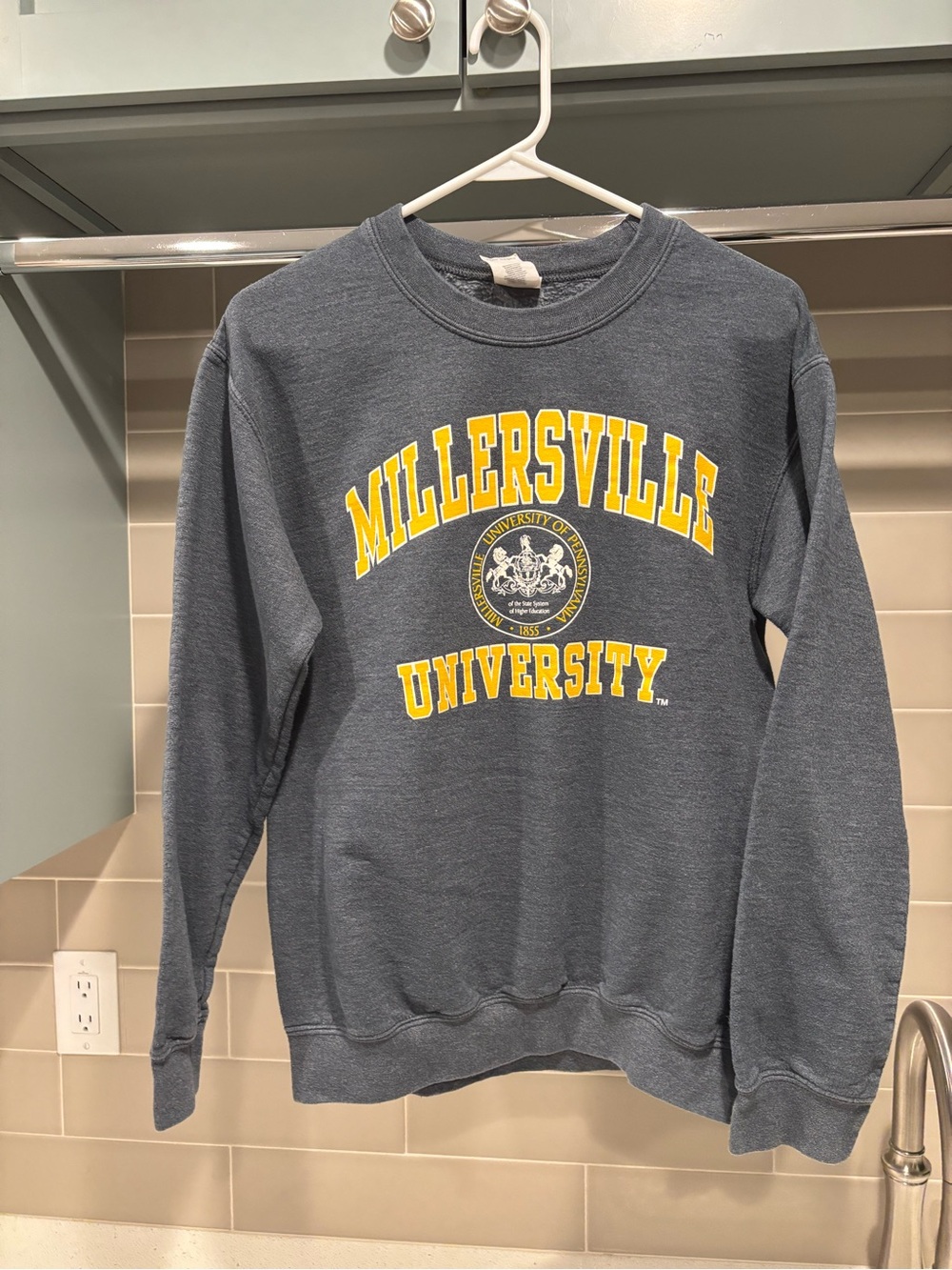 Millersville University Seal Crewneck Sweatshirt Size S
